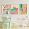 Boho Rainbow | Framed Wall Art (Set of 3)