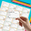 Personalised School Book Labels | Bouquet