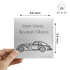 Personalised Silver Gift Tag | Car