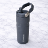 Stanley 17oz | IceFlow™ Bottle with Flip Straw Lid | Graphite Core