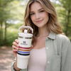 Stanley IceFlow Flip Straw Tumbler | Coastal Heritage Stripe