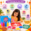 ilearnngrow Diwali DIY Rangoli Kit - Diya