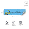 Personalised Name Labels | Construction Vehicle
