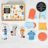 Personalised Stick On Tags | Cricket
