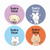 Round waterproof name labels - Cuddle Buddies