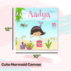 Cute Mermaid | Name Canvas For Wall