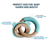 Wood + Silicone Disc & Ring Teether | Bear