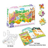 Dinosaurs World Jigsaw Puzzle for Kids – 96 Pcs | With Colouring & Activity Book and 3D Model