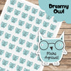 Fancy Shape Sticker - Dreamy Owl