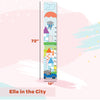 Elle In The City | Height Chart Wall Sticker
