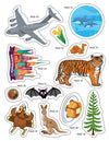 Explore the World Activity Book with Stickers and 3D Models