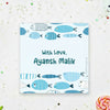 Personalised Gift Labels | Fish Blue