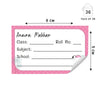 Personalised School Book Labels | Flamingo