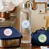 Round waterproof name labels - Floral Bliss