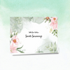 Personalised Gift Notecards | Floral Pink