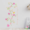 Grow Along Flower | Height Chart Wall Sticker