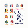 Football | Wall Name Sticker Set