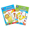Set of 2: Animals and 1-20 Sticker Colouring Books