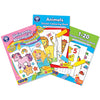 Set of 3: Unicorn, Mermaids and More, Animals and 1-20 Sticker Colouring Books