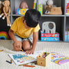 Set of 3: Unicorn, Mermaids and More, Animals and 1-20 Sticker Colouring Books