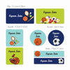 Mixed Waterproof Labels for Kids - Game On