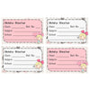 Personalised School Book Labels | Girl With A Bow