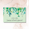 Personalised Gift Tags | Green Watercolour Leaves