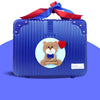 19 Pcs Royal Blue Bow Teddy Birthday Gift Hamper Set With Travelling Suitcase