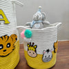 Jute Cotton Storage Basket | Lemon Roar