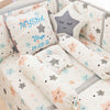 Twinkly Stars Personalised Birth Stats Pillow