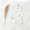 Baby Animals - Cotton Cap, Mittens & Booties Set