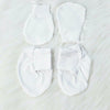 Basic Whites - Cotton Cap, Mittens & Booties Set