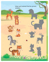 Jungle Activity and Colouring Book- Die Cut Animal Shaped Book