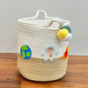 Jute Cotton Storage Basket | Astronaut's Array