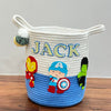 Jute Cotton Storage Basket | Superhero Squad
