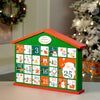 25 Days Green Home Shaped Wooden Advent Calendar