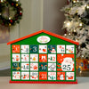 25 Days Green Home Shaped Wooden Advent Calendar