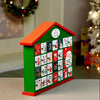 25 Days Green Home Shaped Wooden Advent Calendar