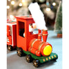 24 Days Red Bogie Train Shaped Wooden Advent Calendar