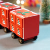 24 Days Red Bogie Train Shaped Wooden Advent Calendar