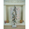2.5 Ft. Frosty Downward Branches Table Top Christmas Tree With Battery Operated Lights