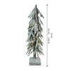 2.5 Ft. Frosty Downward Branches Table Top Christmas Tree With Battery Operated Lights