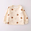 Cream Baseball Bear Dungaree With Tshirt
