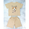 Brown Doggy Paw 2 Pcs Shorts Set