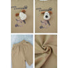 Brown Doggy Paw 2 Pcs Shorts Set