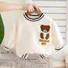Cream & Black Pocket Bear Fleece Winter Tracksuit