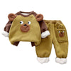 Olive Bear 3Dears 2Pcs Sherpa Winter Tracksuit