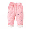 Pink Quilted High Neck Sherpa Winter 2Pcs Set