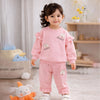Pink Ruffle Shoulder Tracksuit