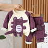 Purple Croc Pocket Fleece Winter Tracksuit